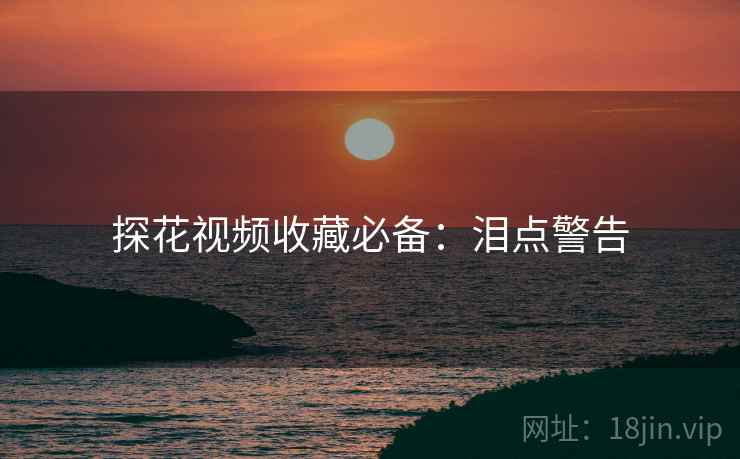 探花视频收藏必备:泪点警告